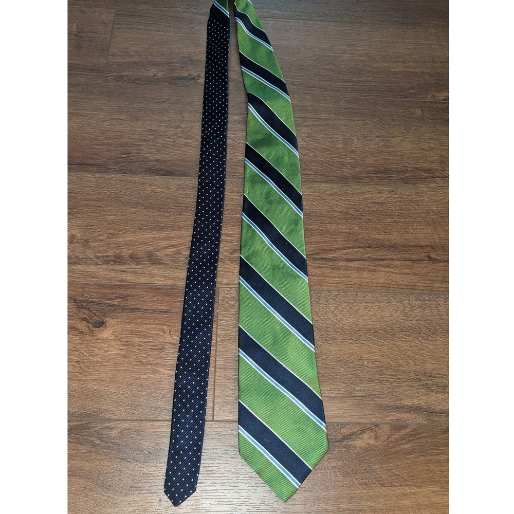 Tommy Hilfiger Silk Necktie‎ Striped & Polka Dot Business Career